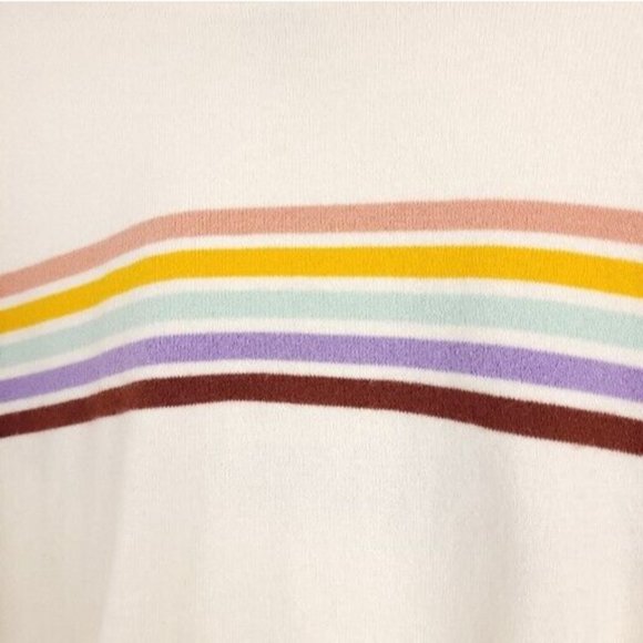 Forever 21 Soft Rainbow Sweater Size L - Picture 2 of 7